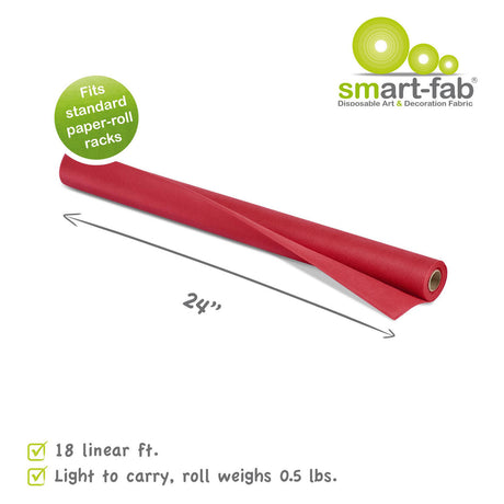 Smart fab rulle 0,61 x 5,5m - rød