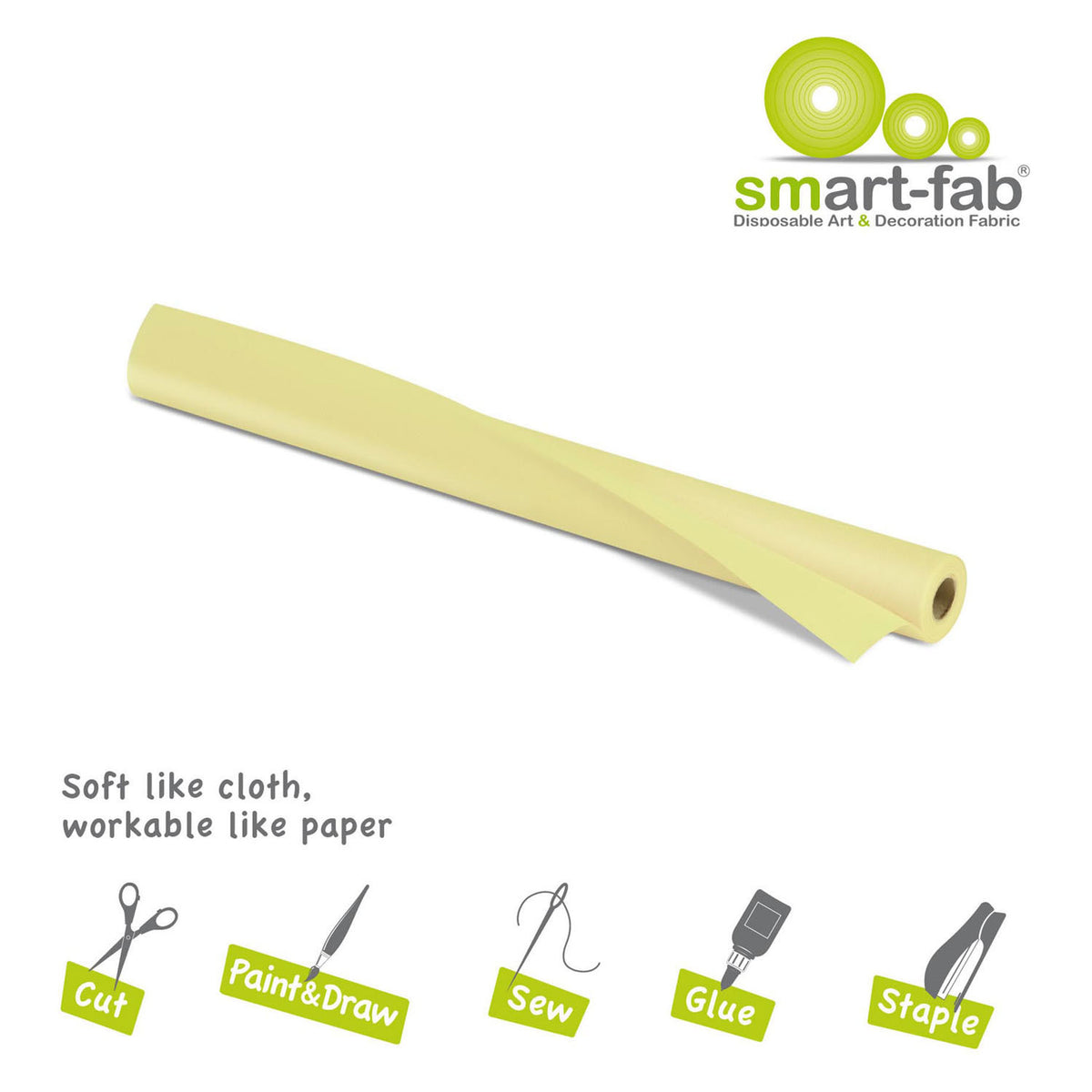 Smart fab rulle 0,61 x 5,5m - creme