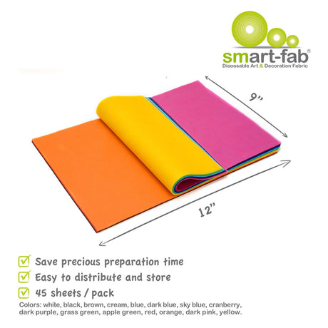 Smart-fab ark 22,9 x 30,5 cm - 45 stk.