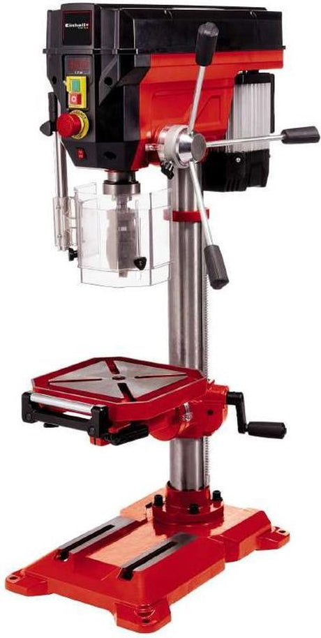 Einhell søjlebor te-bd 750 e - 750 b - 450-2.500 t min - b16 - mk2 - nøglefri borepatron: ø1-16 mm - max. boredybde: 80 mm - borebord: 243x243 mm - borebord kan vippes, drejes og højdejusteres