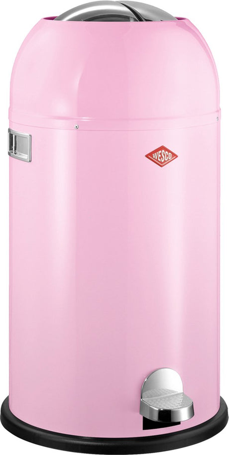Wesco kickmaster affaldsbeholder | pedalspand | 33 liter | metal - pink | affaldsspand - fremstillet i Tyskland