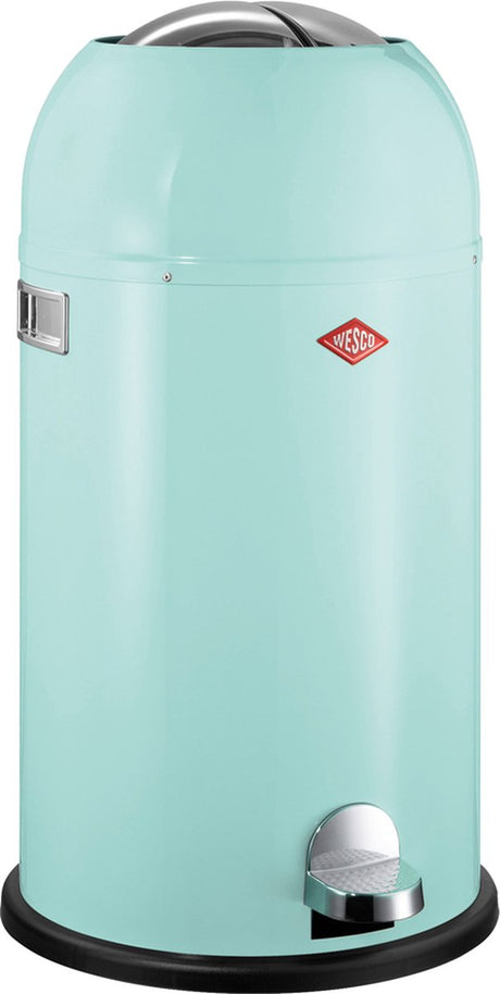 Wesco kickmaster affaldsbeholder | pedalspand | 33 liter | metal - mynte | affaldsspand - fremstillet i Tyskland