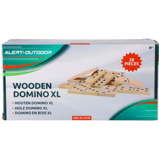 Alert udendørs spil domino xl (træ) – 7,5 x 15 cm