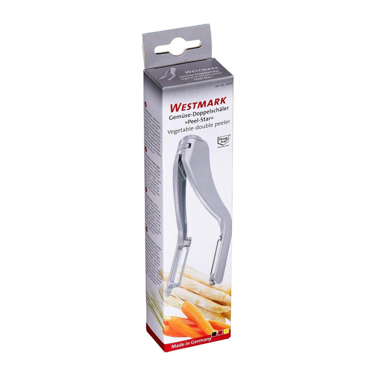 Westmark dobbelt vegetabilsk aspargesskræller aluminium rustfrit stål 192x50x31mm