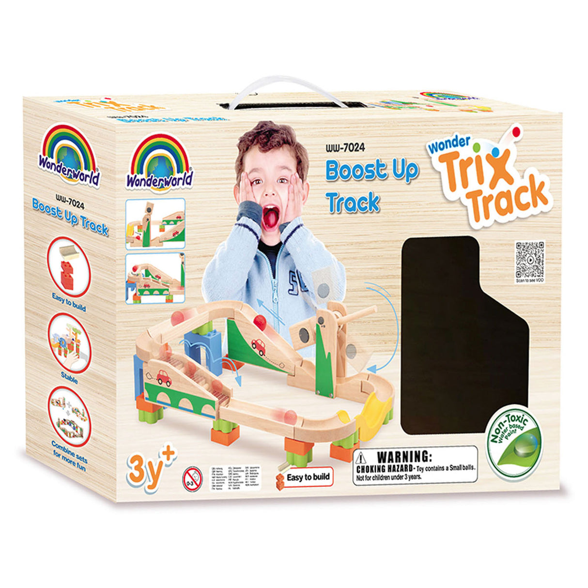 Wonderworld Wooden Marmor Track Boost-Up Track