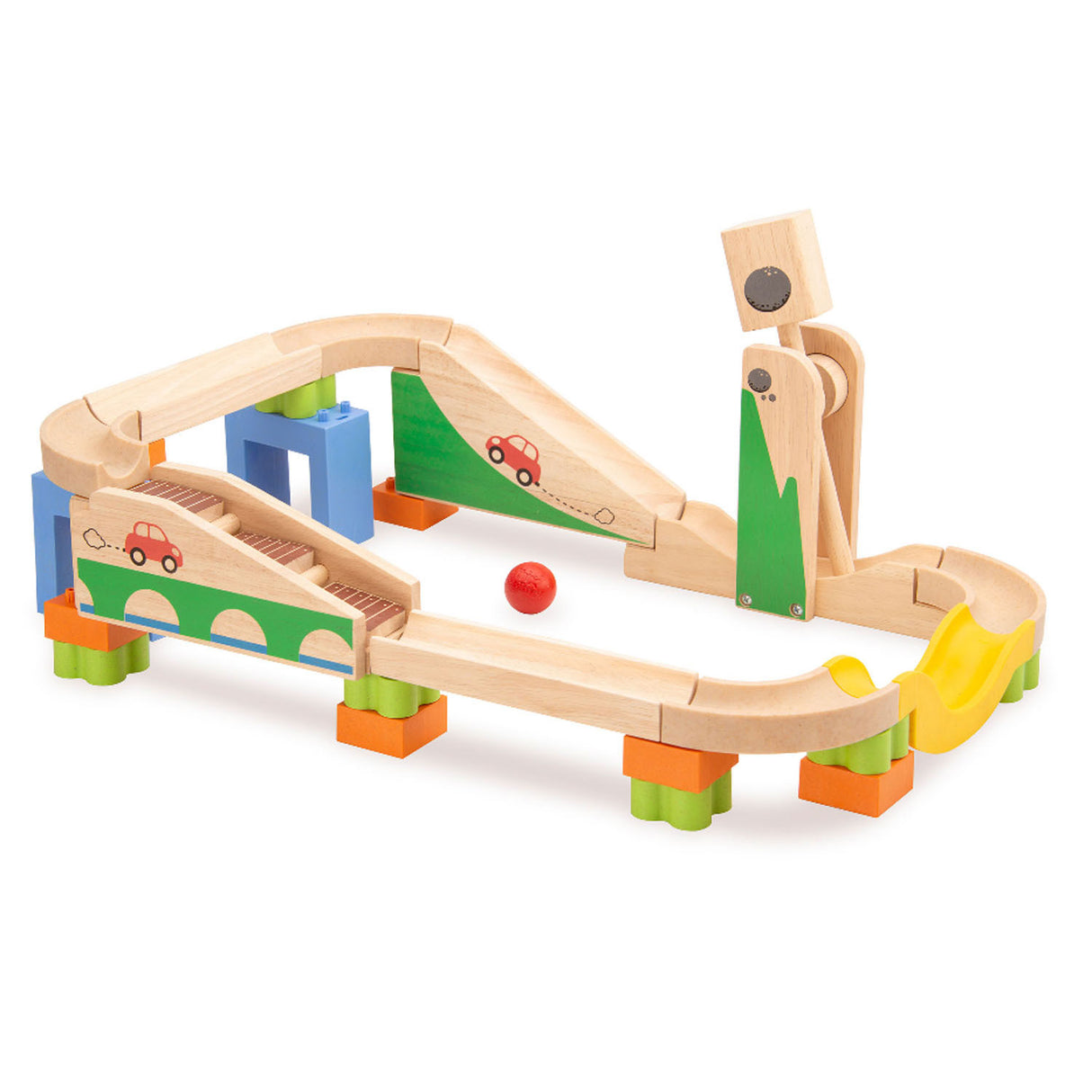 Wonderworld Wooden Marmor Track Boost-Up Track