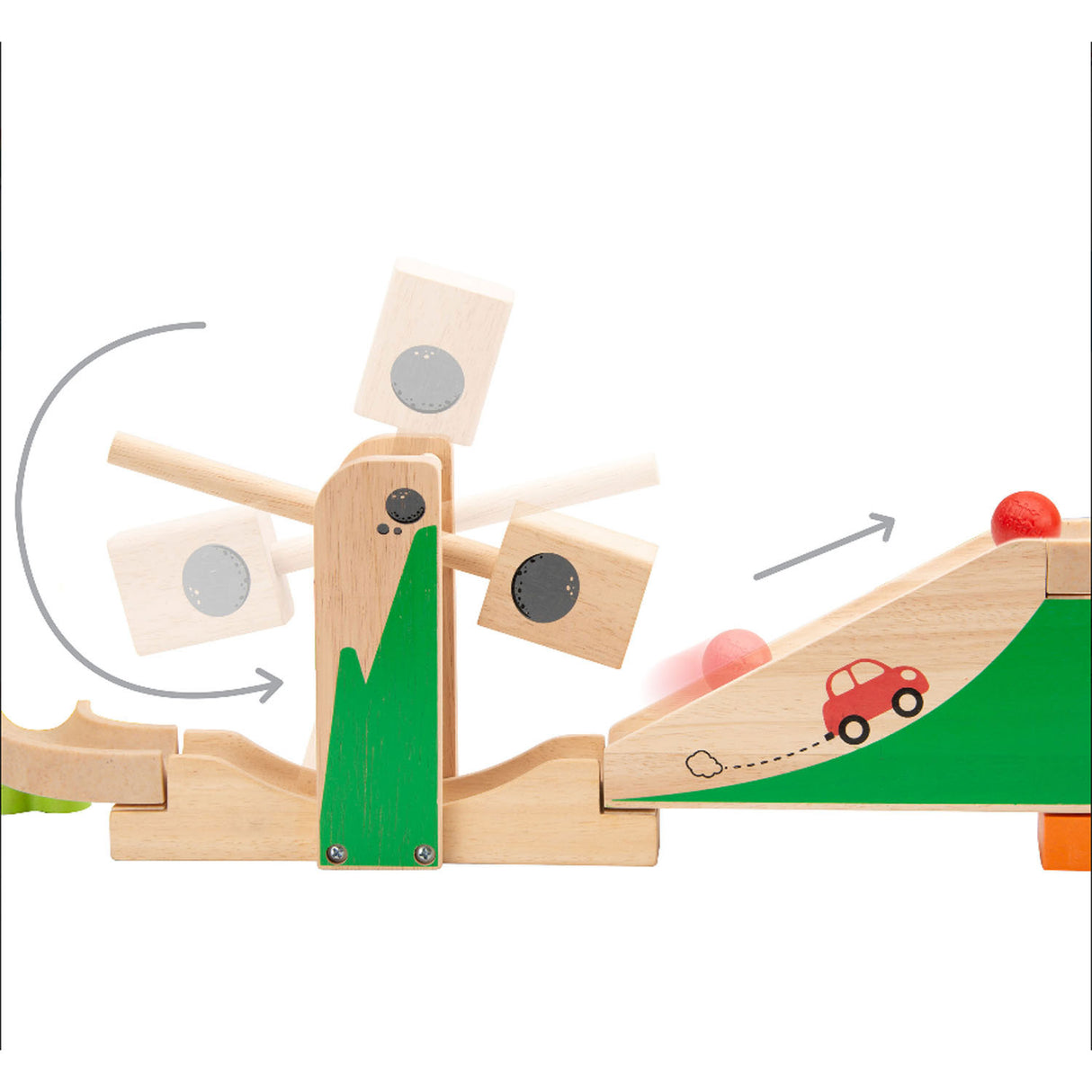 Wonderworld Wooden Marmor Track Boost-Up Track