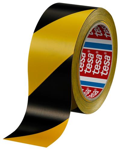 Tesa tape sort gul 50mm 33mtr