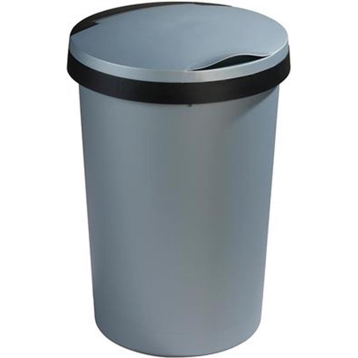 Sunware twinga affaldsspand med klaplåg 45 liter metal sort diameter 37,5x54cm