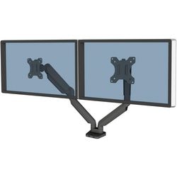 Monitorarm fellowes platinum dobbelt 9 kg sort