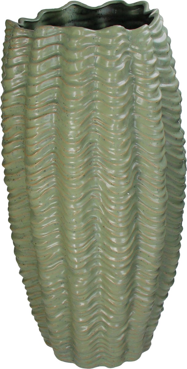 Hd collection vaas aardewerk groen 32x31.5x60cm