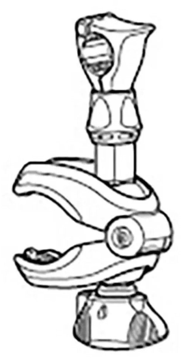 Thule cykelarm uden lås 122 mm reservedel sort
