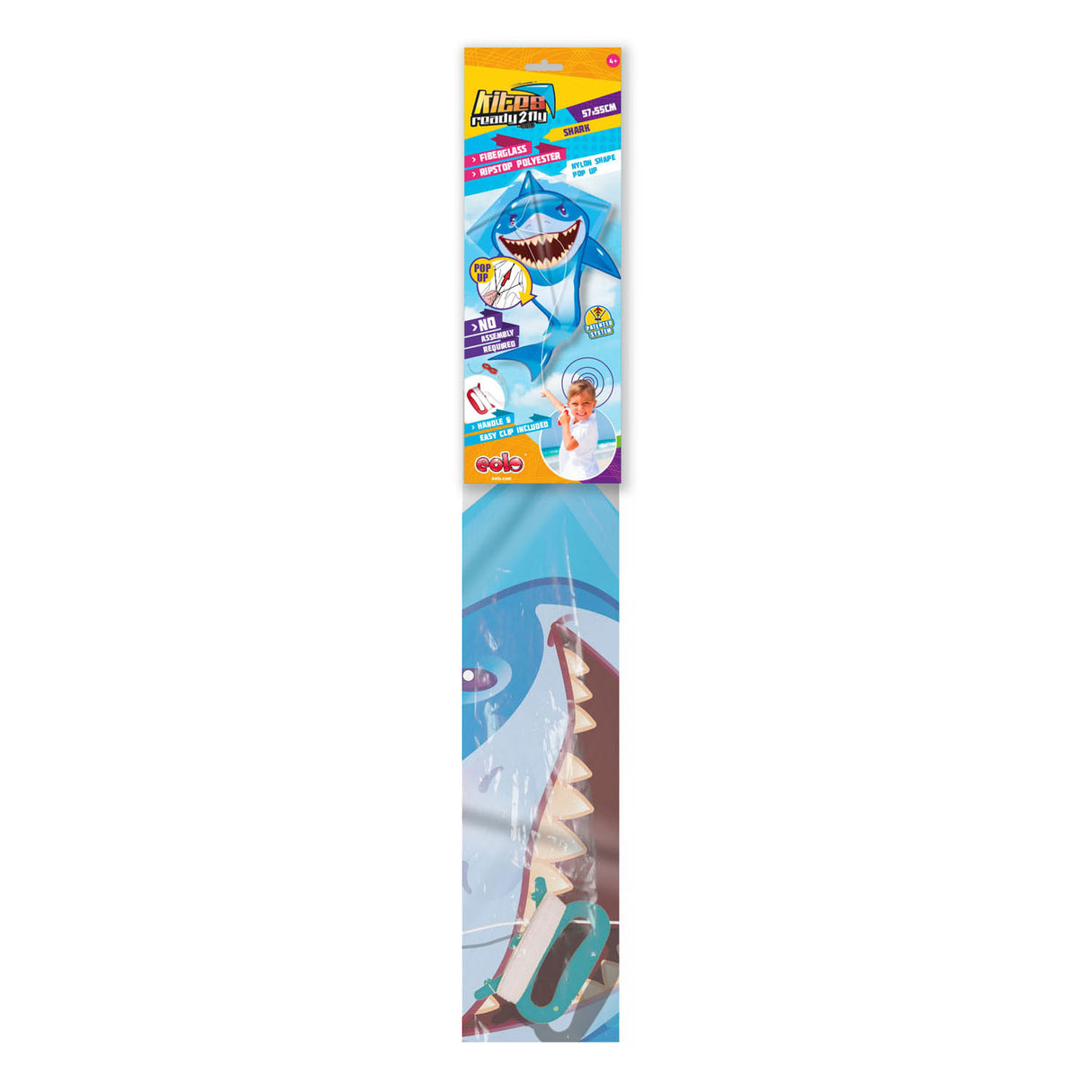 Drager klar 2 flue - pop -op nylon vlieger haj