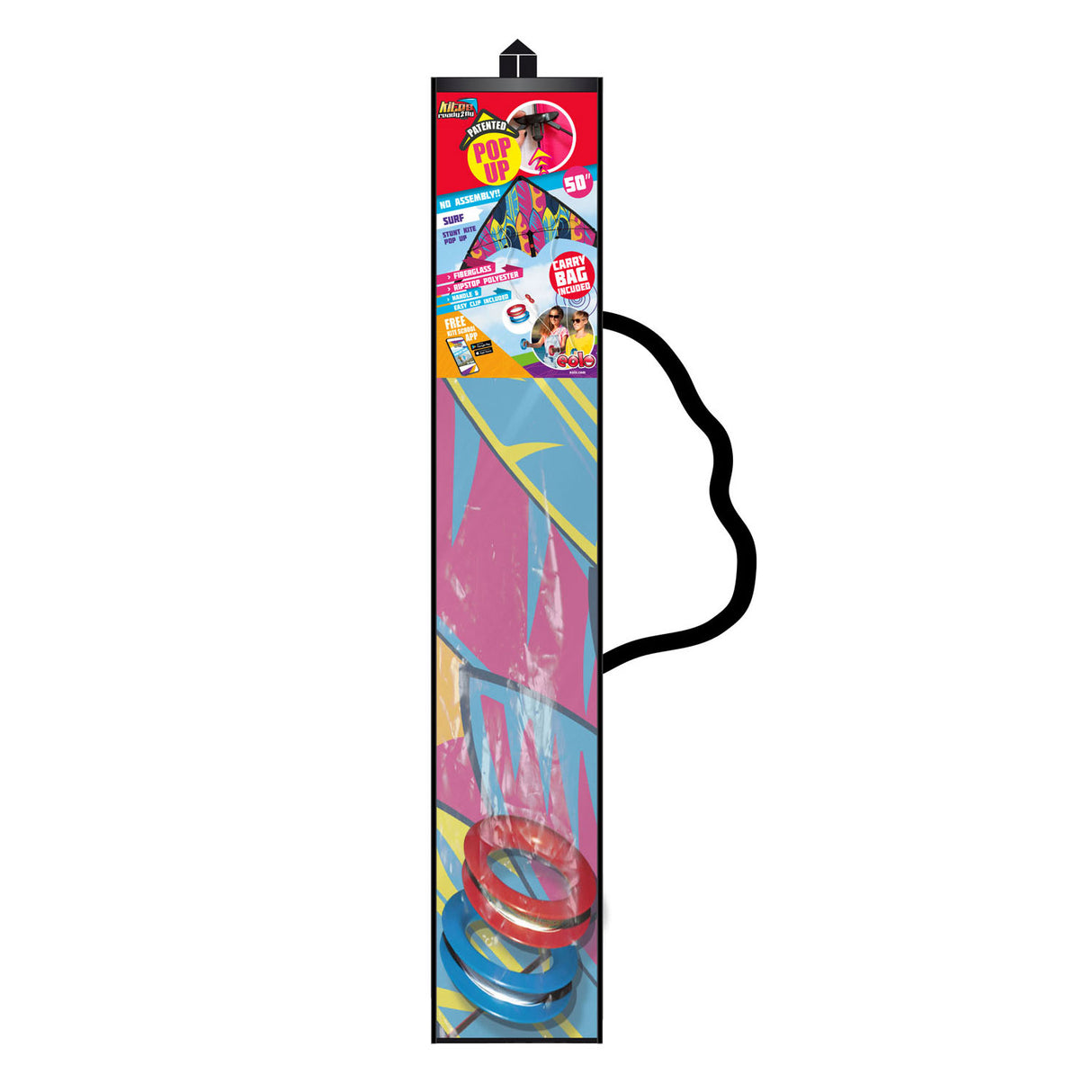 Drager klar 2 flue - pop -up stunt flyer surf, 125 cm