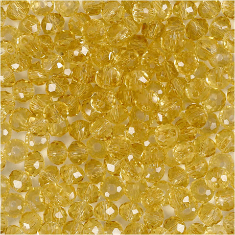 Creativ Company Facet Beads Yellow, 45 ..