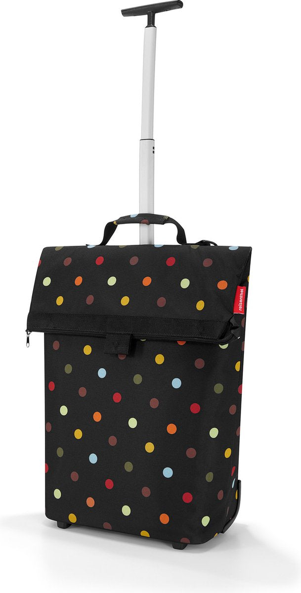 Reisenthel trolley m indkøbsvogn - polyester - 43 l - prikker sort