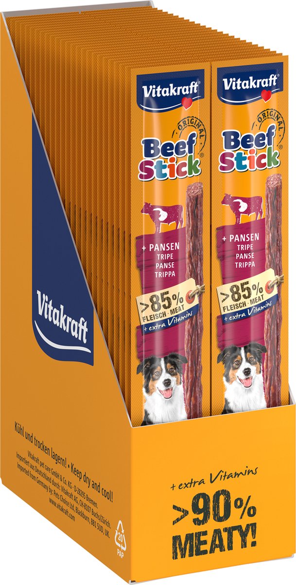 Vitakraft beef stick tripe - 50 stk - 50x12 gram