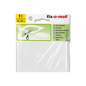 Fix-o-moll filtglider 10x10cm hvid