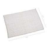 Wicotex bademåtte klassisk fletning 60x90 hvid