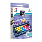Smartgames IQ Stars - logisk tænkende spil rejsepuslespil - 120 opgaver med farvede stjerner - pædagogisk solospil - fra 6 år
