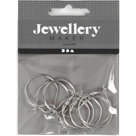 Creativ Company øreringe Silvered, 8 ..