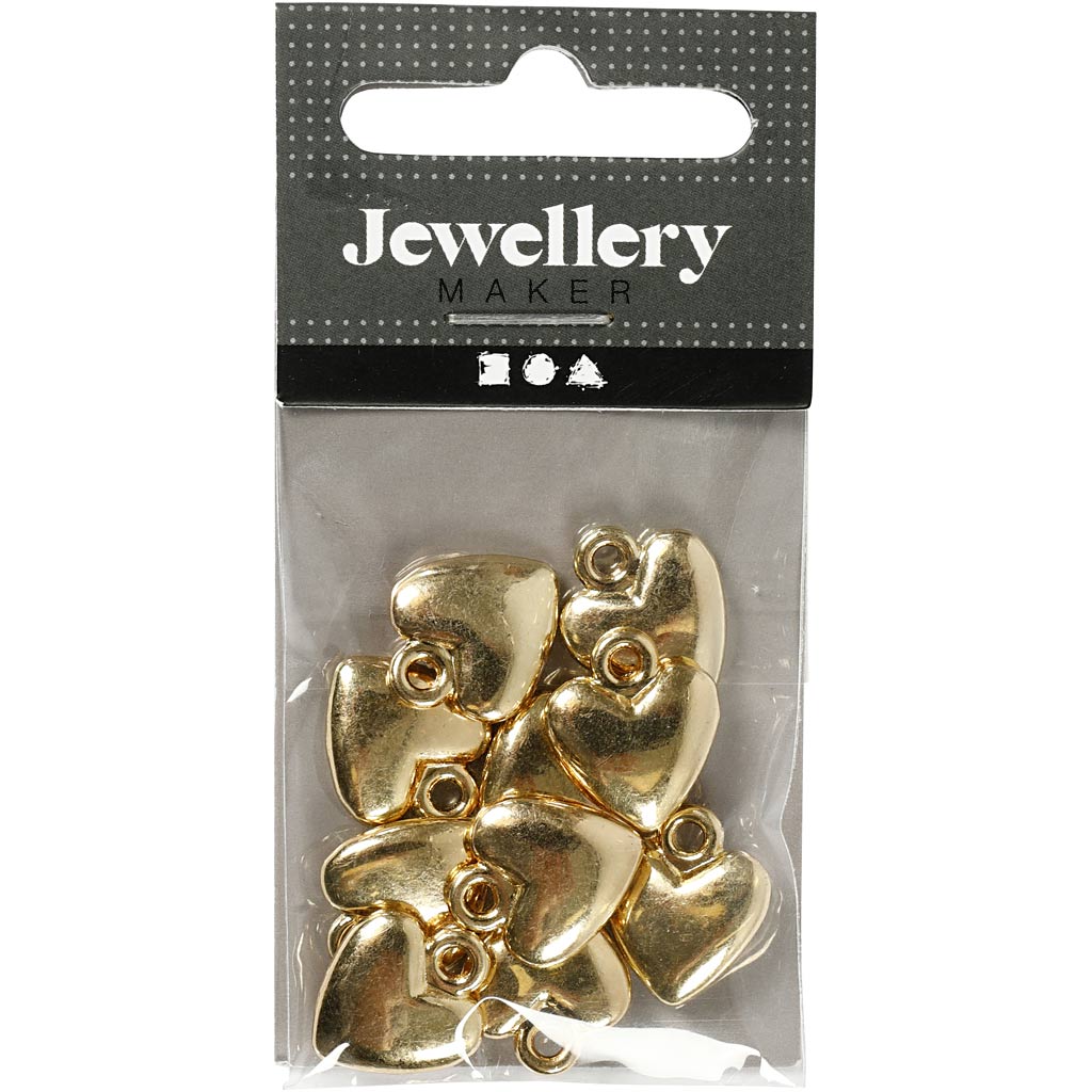 Https: www.cchobby.nl hjerteformet-vedhæng-størrelse-13x15-mm-forgyldt-10-stykke-1-kasse