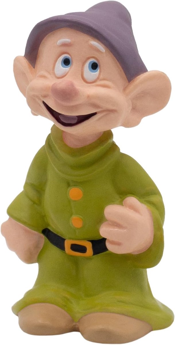 Bullyland 12482 – legefigur og samlerfigur dopey fra Snow White and the Seven Dwarfs – ca. 5,1 cm – naturtro og detaljeret design – ideel som kagefigur og lille gave til børn fra 3 år
