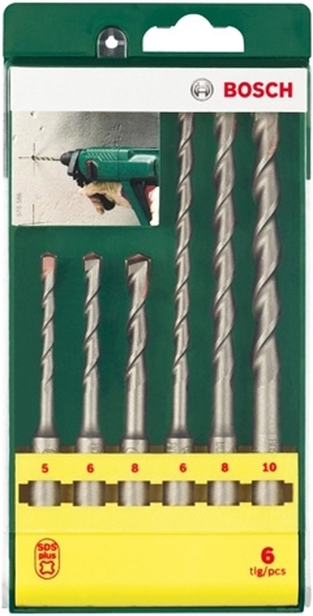 Bosch hammerboresæt - 6-delt - sds plus