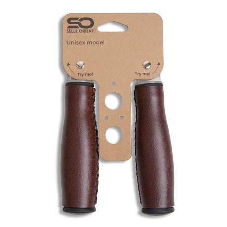 Selle Orient Cykel håndterer 135 mm brunt kunstigt læder