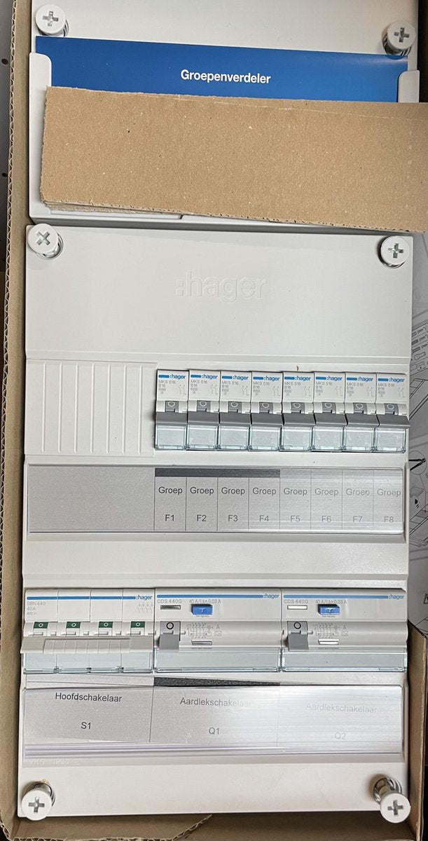 Hager vision installationsskab - vkg44l - e2xyr