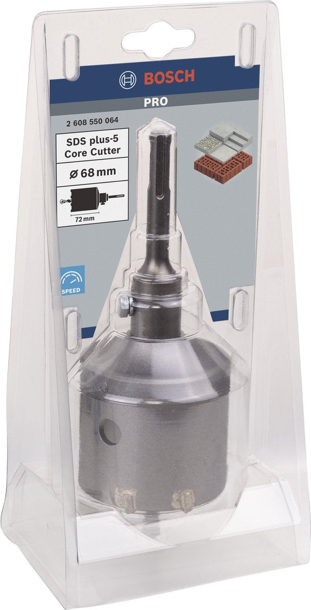 Bosch pro sds plus-5 kerneskærersæt, 68 x 54 x 72 mm