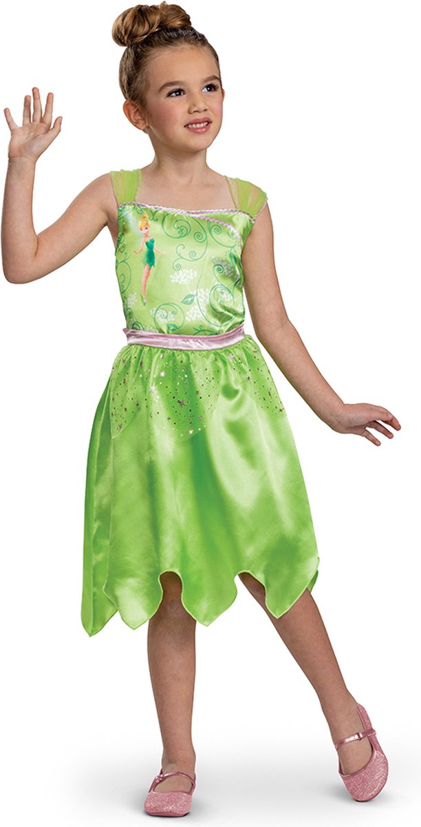 Disguise disney - tinker bell, tinker bell dress basic plus, str. s (5 - 6 år), piger