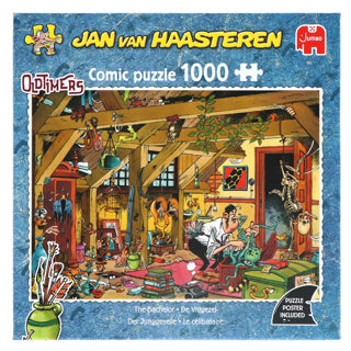 Jumbo Jan van Haasteren puslespil - veteranbiler ungkarlen, 1000 stk.