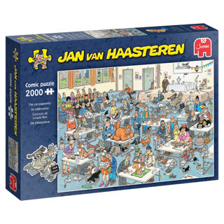 Jumbo Jan van Haasteren puslespil - katteudstillingen, 2000 stk.