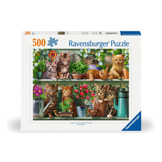 Ravensburger puslespil dyr killinger i stativet - 500 brikker.
