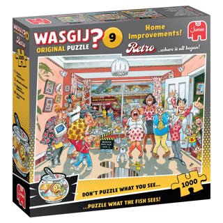 Jumbo wasgij retro original 9 puslespil - lille renovering, 1000 stk.