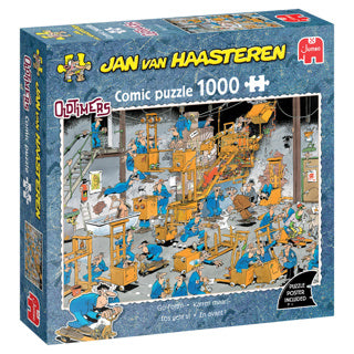 Jan van Haasteren puslespil - veteranbiler - lad os gå! - 1000 stk.