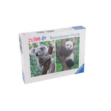 Ravensburger puslespil panda og koala 2 x 500 brikker