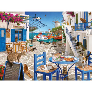 Ravensburger puslespil katte mykonos 1500 brikker puslespil.
