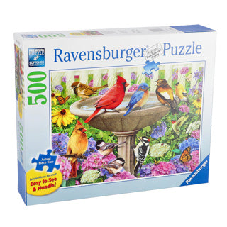 Ravensburger puslespil ved fuglebadet - puslespil - 500 brikker