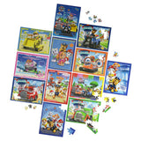 Spinmaster puslespil paw patrol 12 pakke 5x24 stykker, 5x48 stykker, 2x100 stykker
