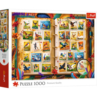 Trefl puzzel postzegelcollectie 1000 stuks | 2 stuks