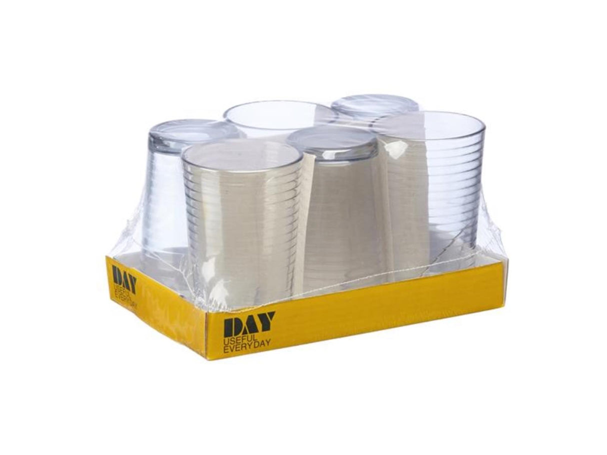 Drikkeglas ribbet 22cl 6 stk