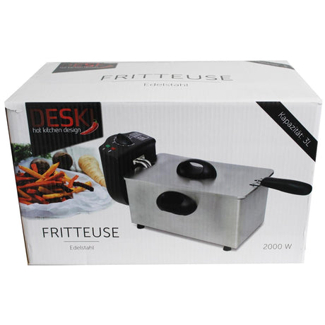 Frituregryde rustfrit stål 3 liter 2000w