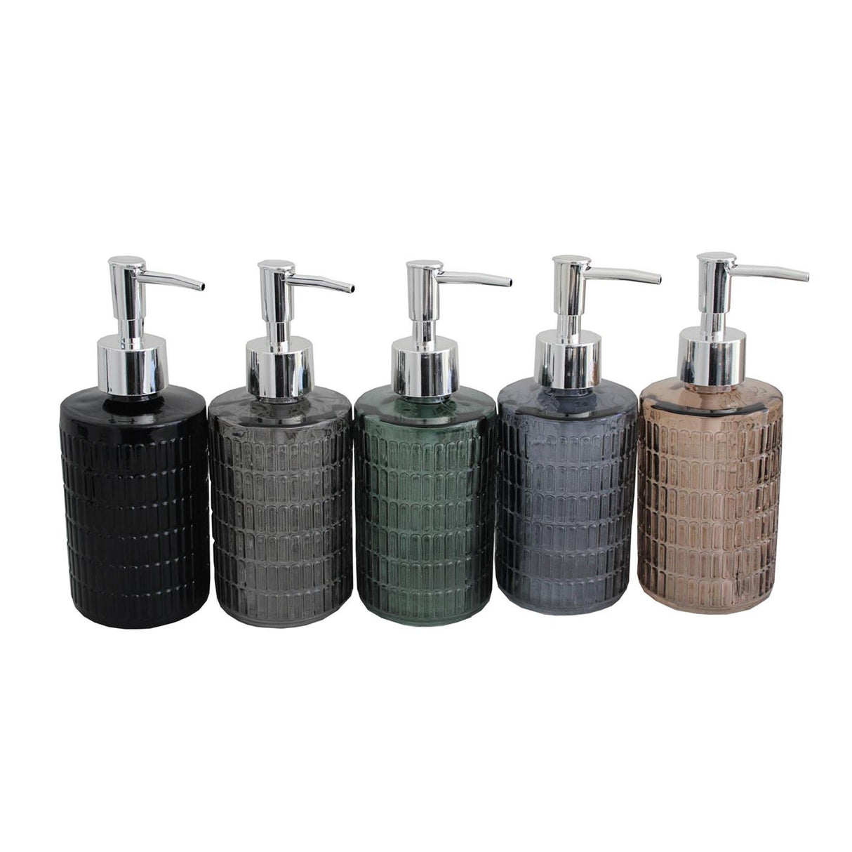 Sæbedispenser glas 330ml ø7,3xh18cm