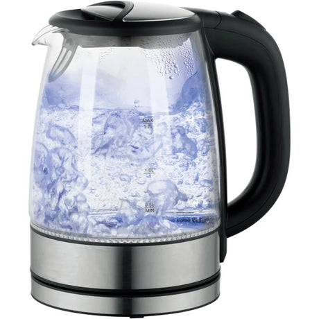 Deski glas rustfrit stål elkedel 1,7 liter 2200w