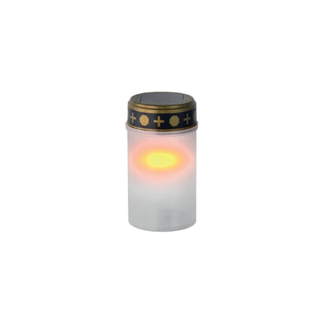 Z1 gravlys LED solar hvid ø7xh20cm