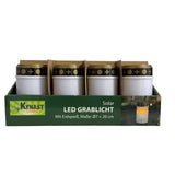 Z1 gravlys LED solar hvid ø7xh20cm