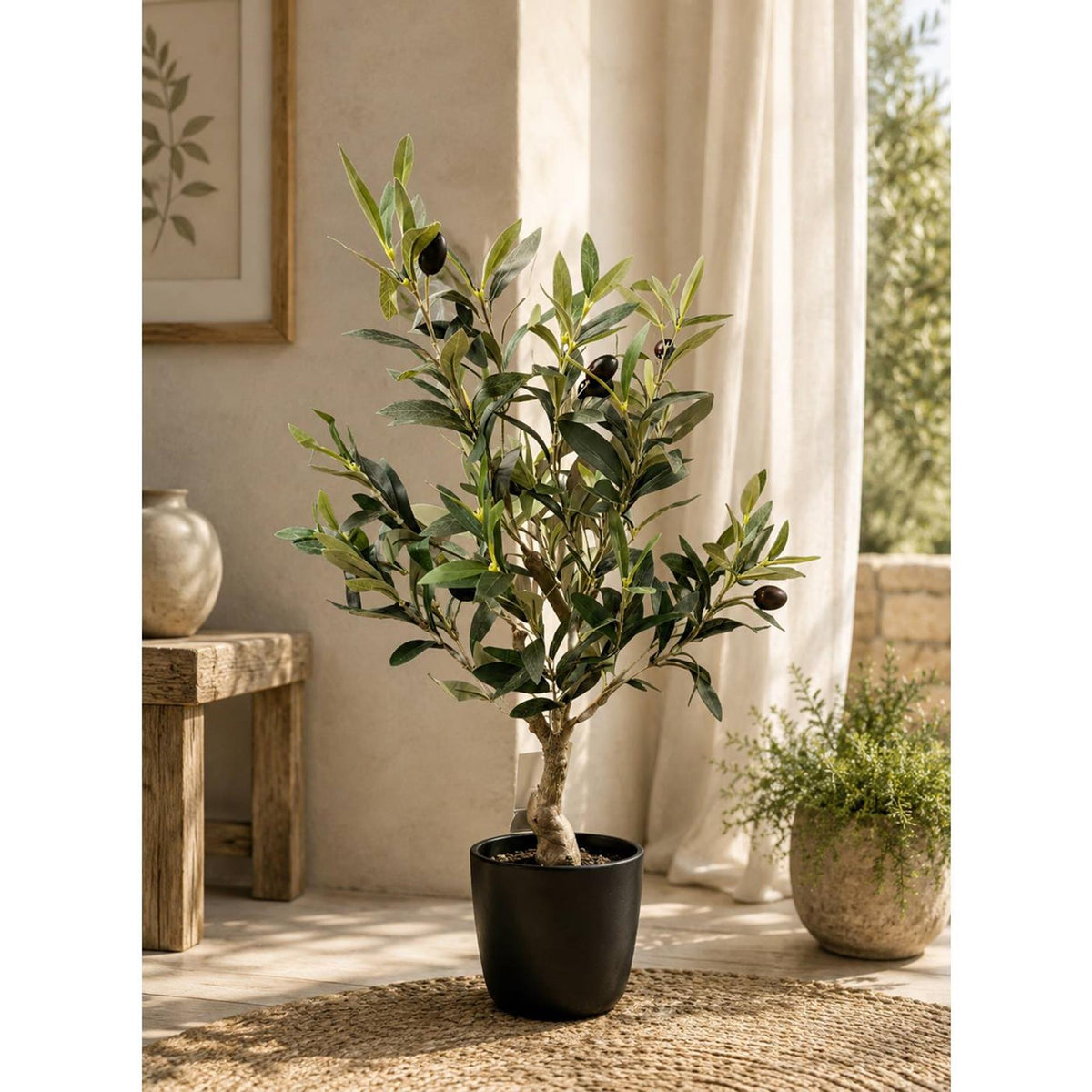 Deco oliventræ 60cm i plastikpotte