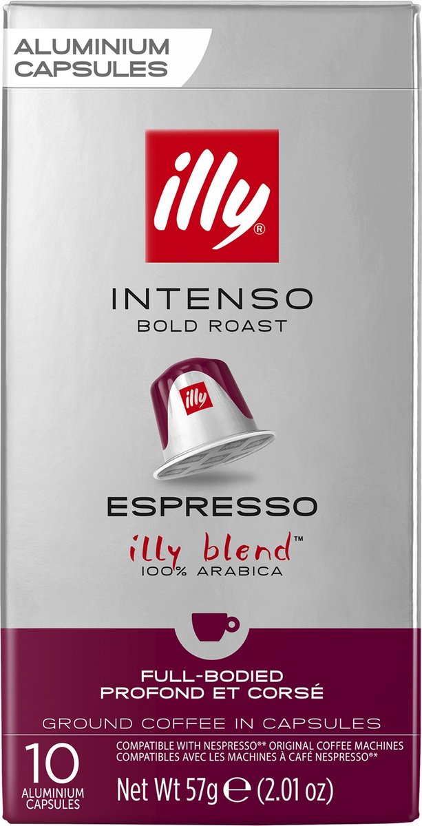 Illy espresso intenso kaffekopper - 10x 10 stykker - 100 kaffekopper